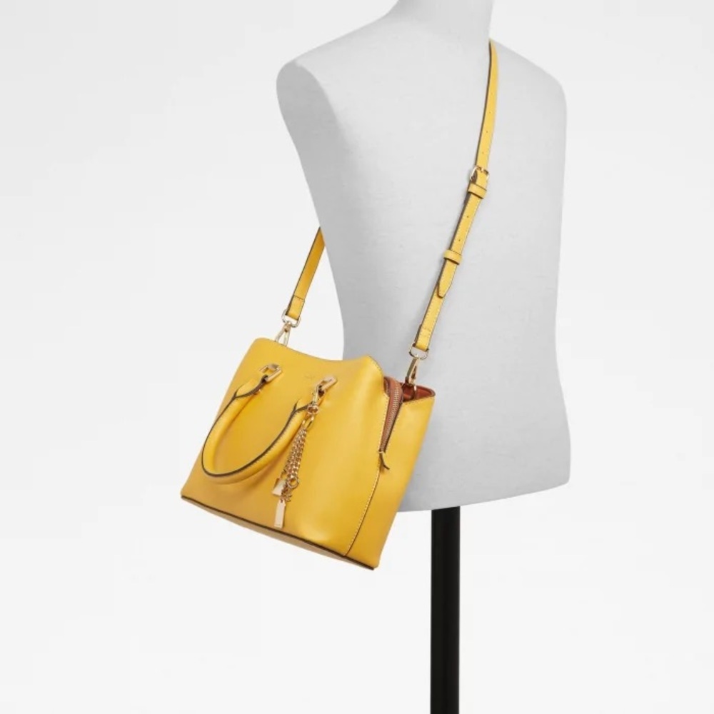 Aldo Preppy Luxury Yellow Women's Handbag | NWT - Picture 2 of 9